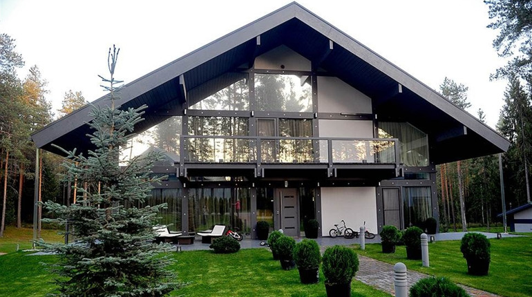 Строительство домов типа "фахверк" под Киевом в коттеджном городке New Haven Luxury Village