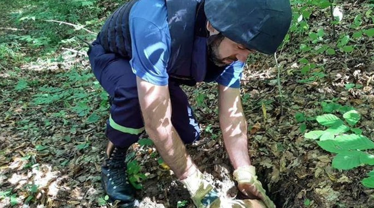 У селі Зелений Яр Новицької ТГ виявили артснаряд часів ІІ Світової війни