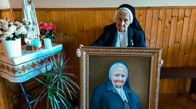 Першу настоятельку войнилівського монастиря ЧСВВ привітали з 95-літтям