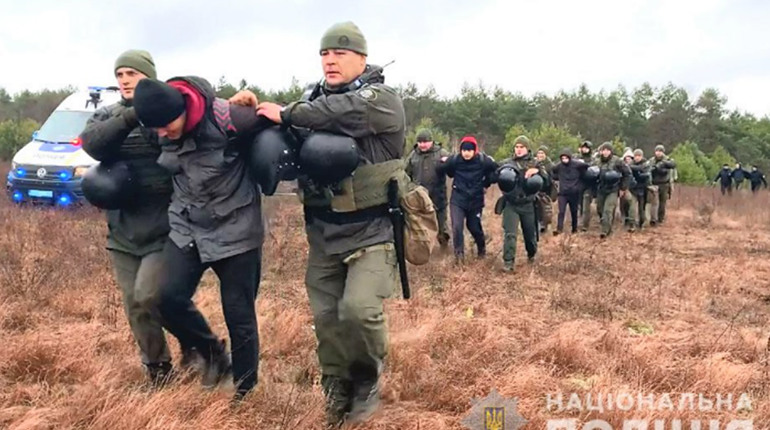 На Сарненщині силовики відпрацювали умовний сценарій перетину кордону нелегалами