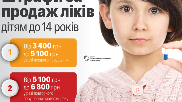 Як штрафуватимуть за продаж ліків малолітнім?