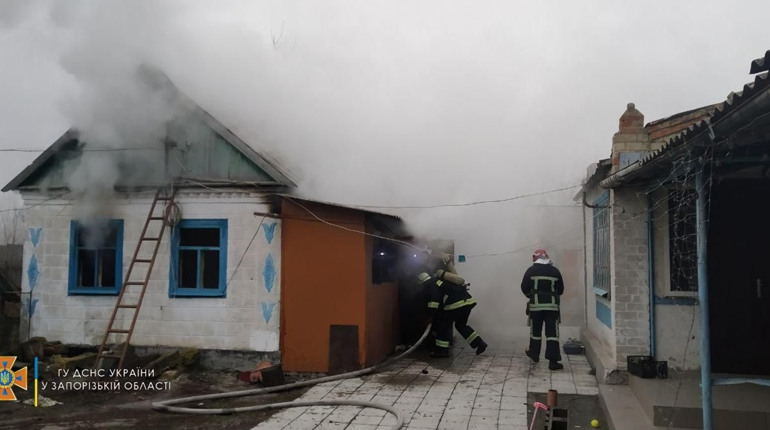 В Гуляйполі сталася пожежа на території приватного домоволодіння