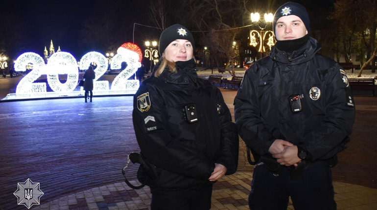 Новорічні вихідні у Чернігові були спокійними. Патрульна поліція відпрацювала понад 200 викликів