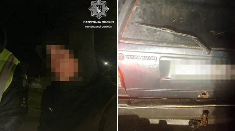 Сарненські патрульні зупинили п'яного неповнолітнього водія: на хлопця склали три протоколи