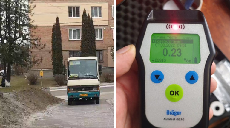 В Сарненському районі поліція зупинила п'яного водія маршрутки — авто вилучили