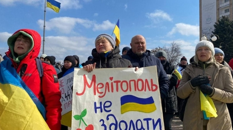 Росіянам не вдалося провести мітинг в Мелітополі