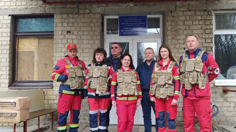 Ситуація на Харківщині 23 квітня: Лозівські медики отримали бронежети
