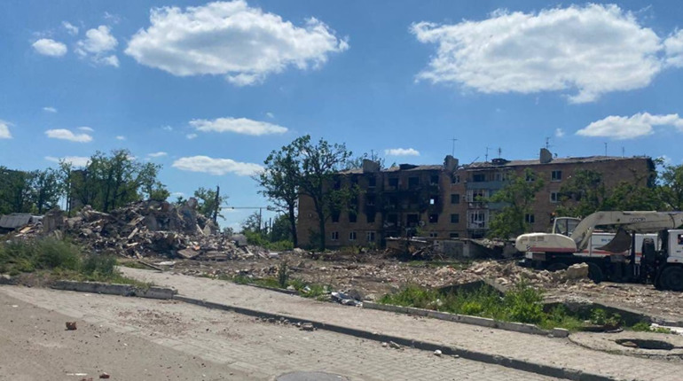 У Волновасі окупанти розібрали будинки по вулиці Центральній: фотофакт