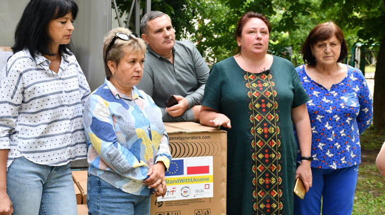 Польські партнери передали Ніжину генератори і медичне приладдя