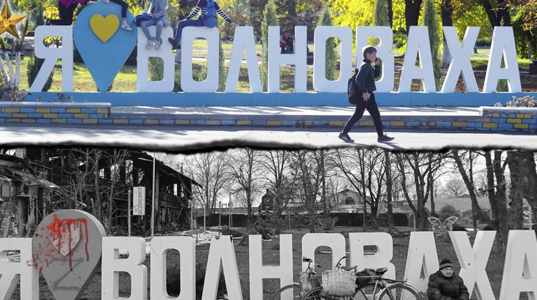 Школа, лікарня, адміністрація: фото, які порівнюють життя волновасьців до та після окупації росією