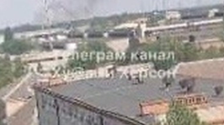 В окупованому Таврійську лунають вибухи