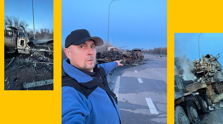 Розминулися із обстрілом: гадячанин Дмитро Головін вивозив земляків із охопленого хаосом Києва
