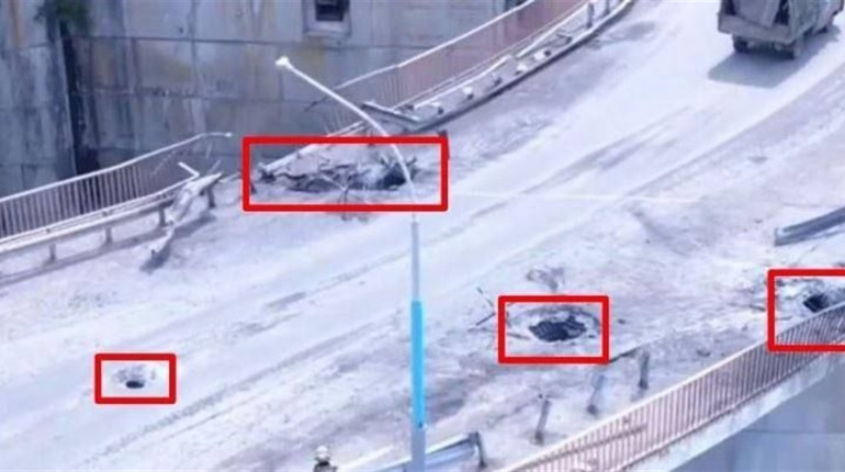 Окупанти більше не зможуть перекидати техніку через міст на Каховській ГЕС. ВІДЕО
