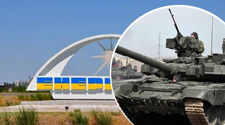 Російські загарбники вивозять свою техніку з Енергодара