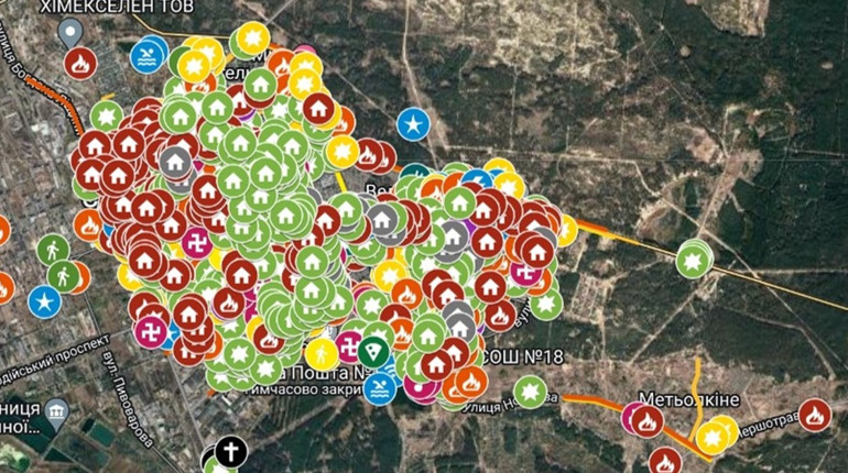Створено інтерактивну мапу руйнувань Сєвєродонецька. Чи буде схожа карта у Попасної