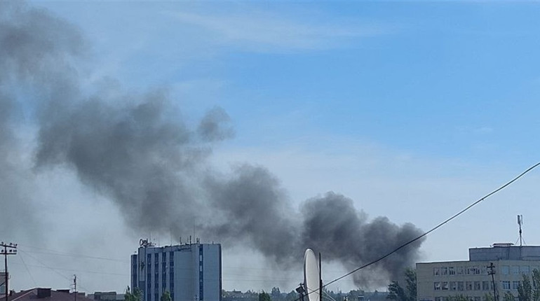 Прильоти в Нову Каховку і Таврійськ