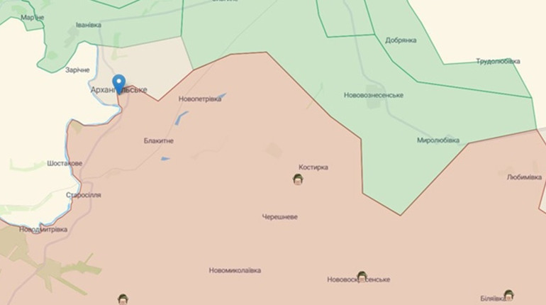 У звільнених Архангельському та Миролюбівці ситуація складна: зруйновані будинки та інфраструктура