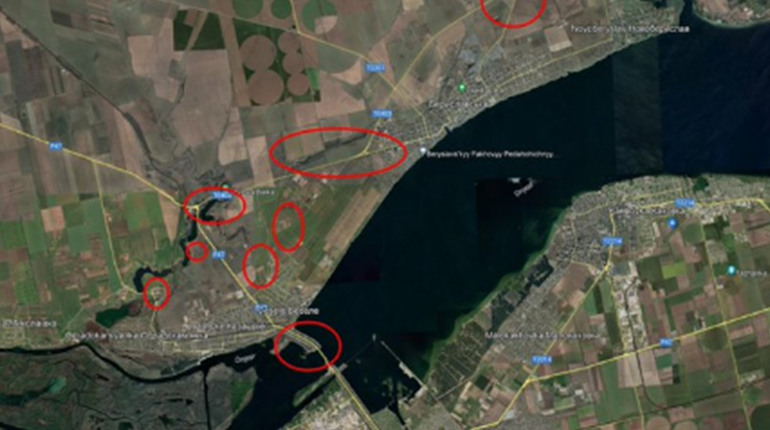 Росіяни окопуються біля Каховської ГЕС