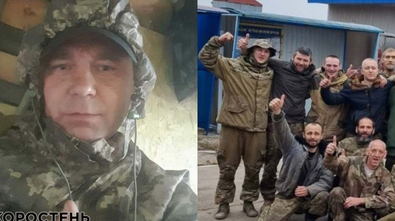 Серед звільнених з російського полону військових є коростенець