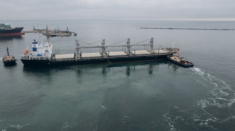 З Одеського порту вийшло перше судно з гуманітарною пшеницею для Ефіопії