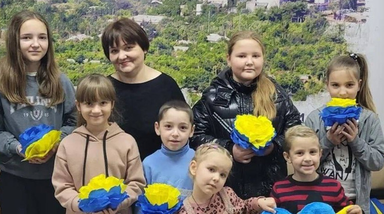 На Черкащині для дітей переселенців з Торецької громади провели майстер-клас
