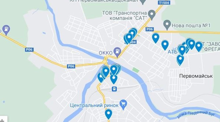 Карта бізнесів Первомайська, які працюють за відсутності електрики. І блекаут не завадить