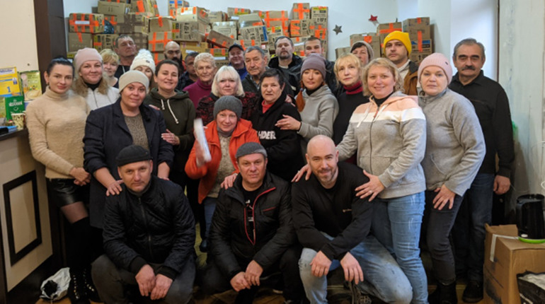 Жителі Каховщини отримали гуманітарку з Великої Британії