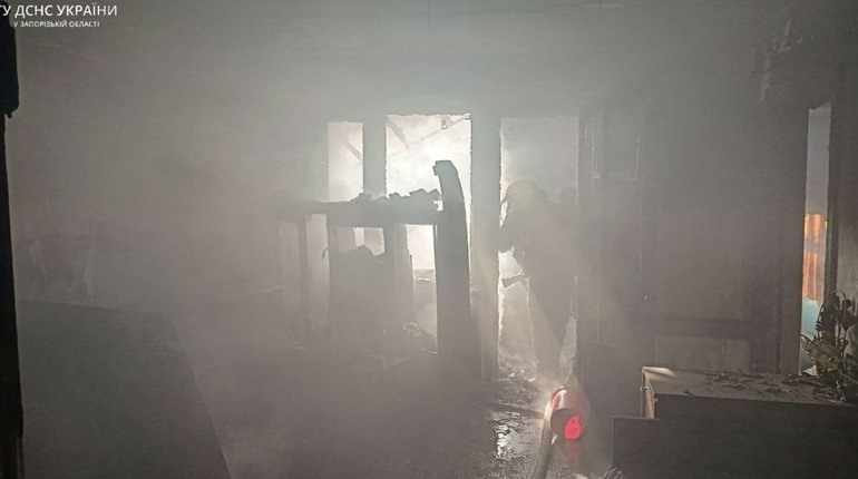 Гуляйполі виникла загоряння житлового будинку площею 70 кв.м