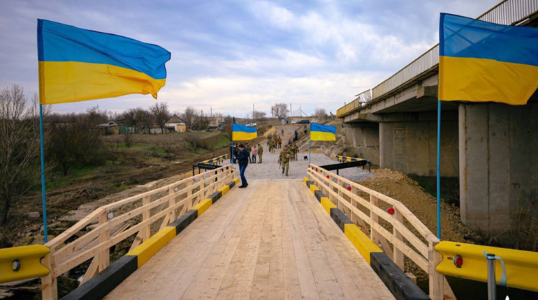 У Кочубеївській тергромаді відкрили тимчасову переправу через Інгулець