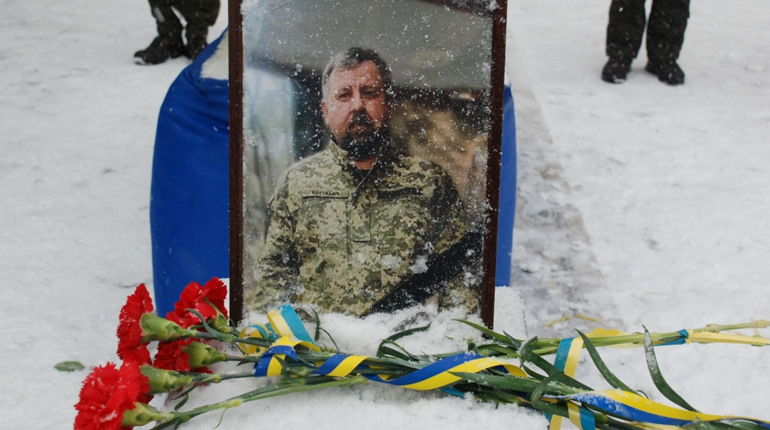 18 лютого у Шостці відбулась прощальна церемонія за загиблим захисником