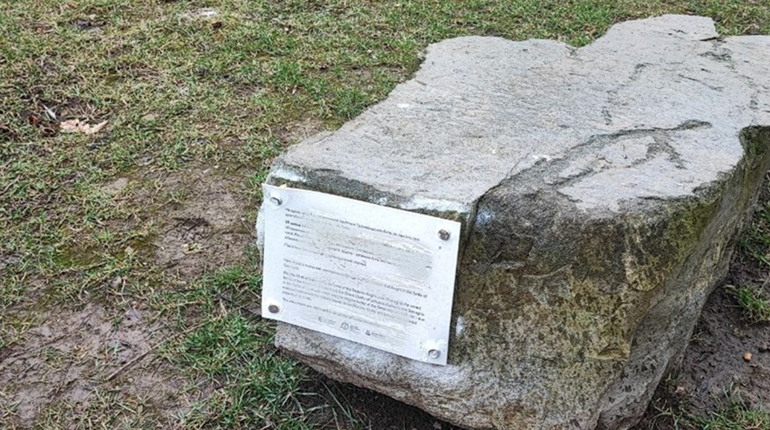 Поліцейські спіймали жінку, яка замальовувала таблички на історичних пам'ятках Дрогобича