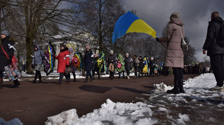 Шостка попрощалась із досвідченим воїном - Сергієм Гришковим