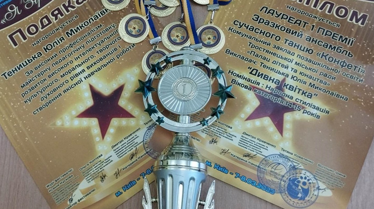 Тростянецькі танцюристки перемогли на міжнародному фестивалі в Києві