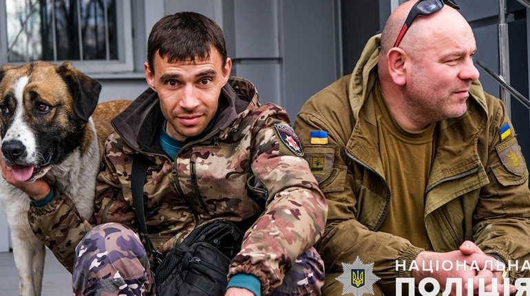 Білі Янголи врятували покинуту собаку та доставили гуманітарку в Красногорівку