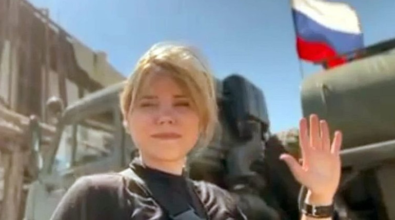 В Мелітополі намалювали мурал загиблої кремлівської пропагандистки