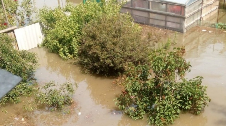 Неможливо дихати від смороду застояної води: центральна частина Голої Пристані все ще підтоплена