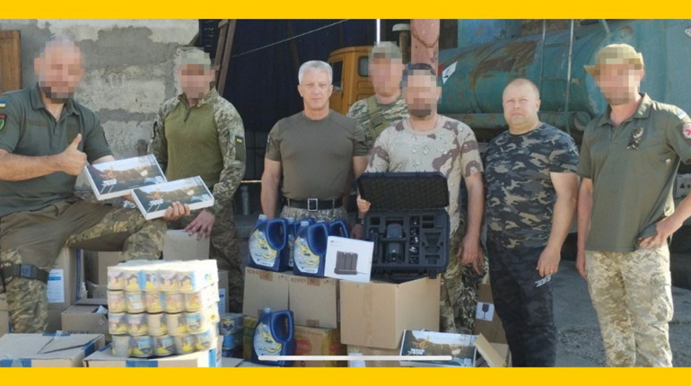 Первомайський МКК спільно з міським головою передали дрон Mavic 3E та гумдопомогу на передову