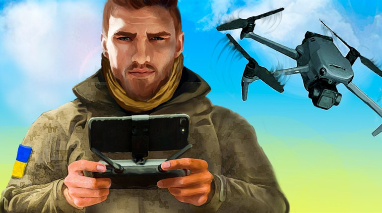 Андрій Синюк у своїх художніх роботах передає важку працю військових та волонтерів