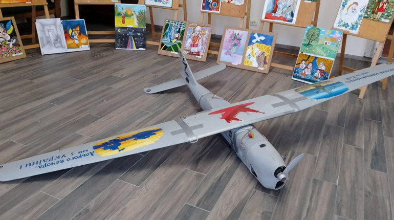 Новий експонат – ворожий безпілотник Орлан-10