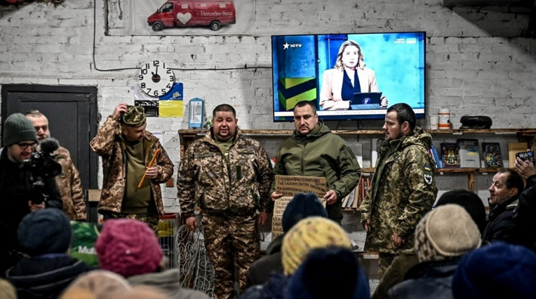 Воїни, які боронять Гуляйполе, заспівали колядки