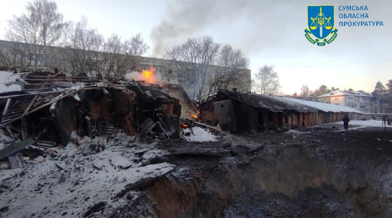 Шостка зазнала ракетного удару. Є пошкоджені будинки