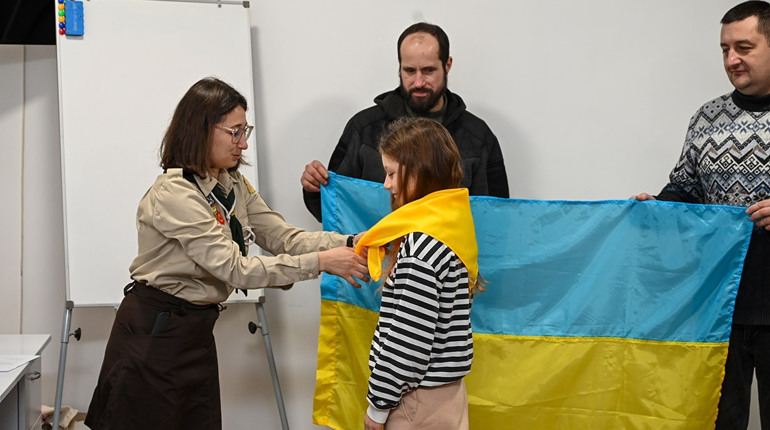 Свято у кагарлицьких пластунів – «Сонячних левів» прийняли в новаки та новачки