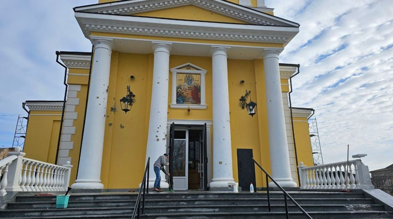 Росіяни обстріляли один із улюблених храмів зрадника Сальдо у Херсоні