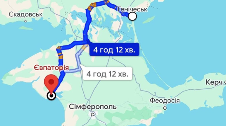 Окупанти запустили ще один маршрут у Крим “Генічеськ – Євпаторія”