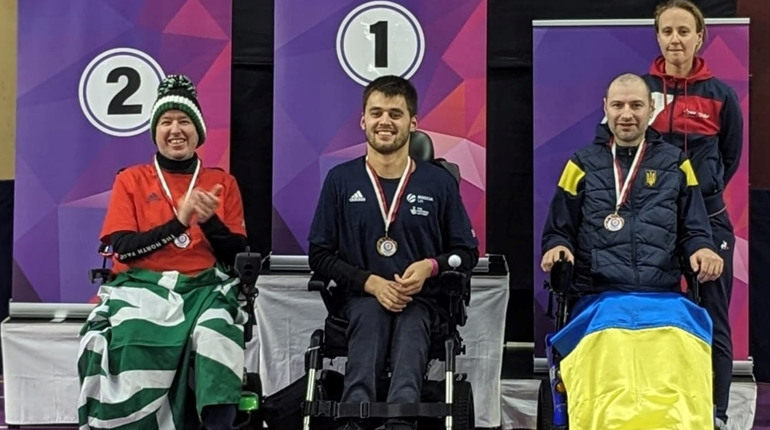 Паралімпієць із Жовтих Вод Артем Колінько – дворазовий бронзовий призер Міжнародного турніру з боча