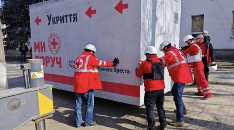 У Гуляйполі та Оріхові встановлено мобільні укриття для захисту мирних мешканців
