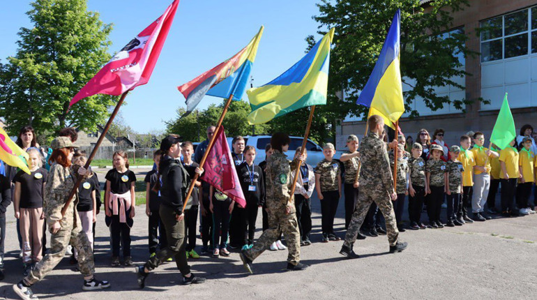У Фастівському ліцеї № 7 пройшли змагання військово-патріотичної гри "Сокіл" ("Джура")
