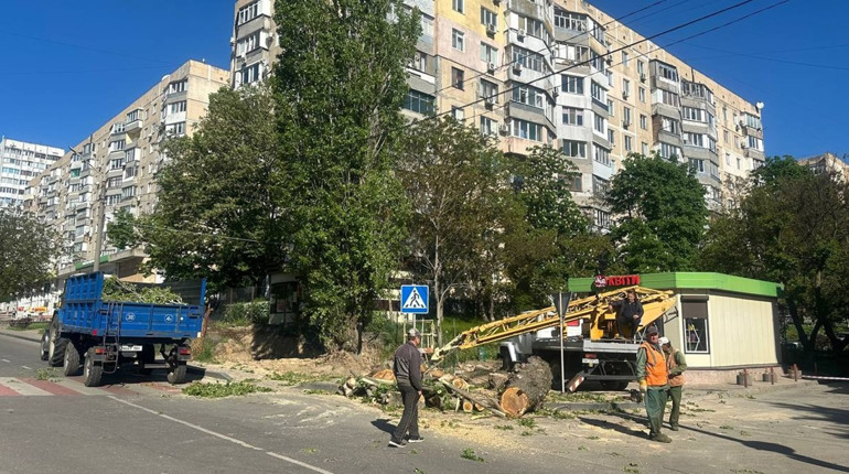 У середмісті Южного розпочали капітальний ремонт пішохідної доріжки (ФОТО)