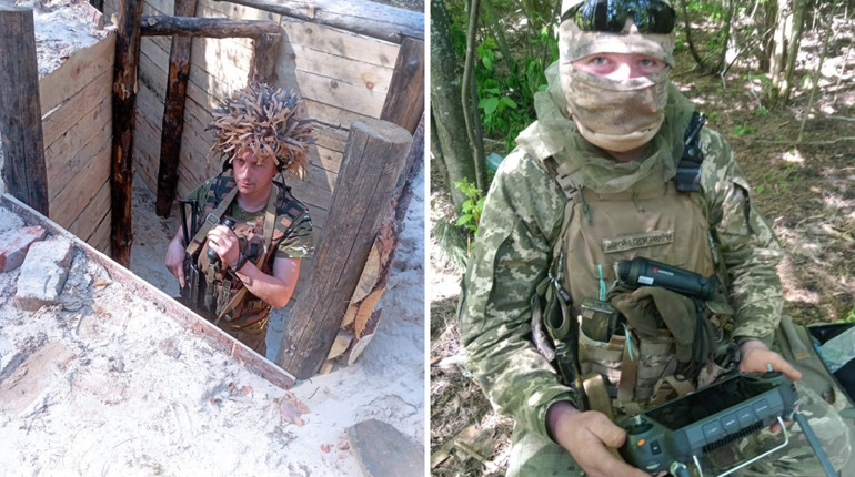 Воїни-лісівники, які боронять прикордоння Сумщини, отримали тепловізійні монокуляри від колег