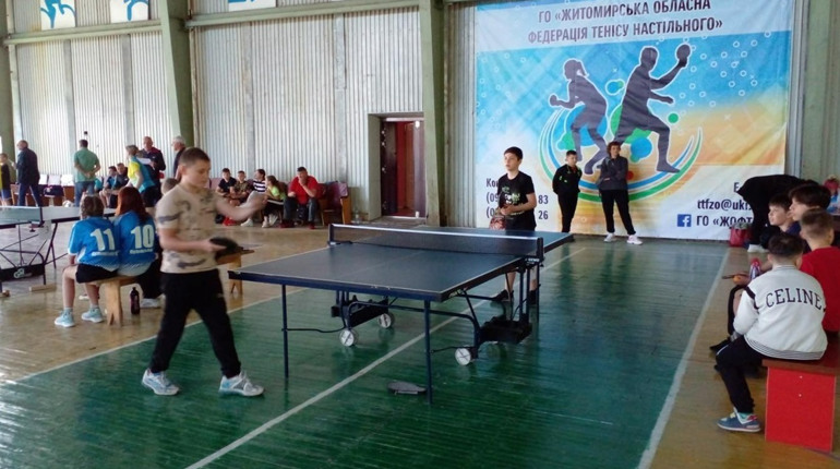 У Баранівці пройшов чемпіонат Житомирської області з настільного тенісу Cadet-Open